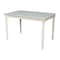 International Concepts Rectangle Solid Wood Top Table, Turned Legs, Unfinished, 30 in W, 48 in L, 30 in H, Wood K-3048-330T - alternate 1